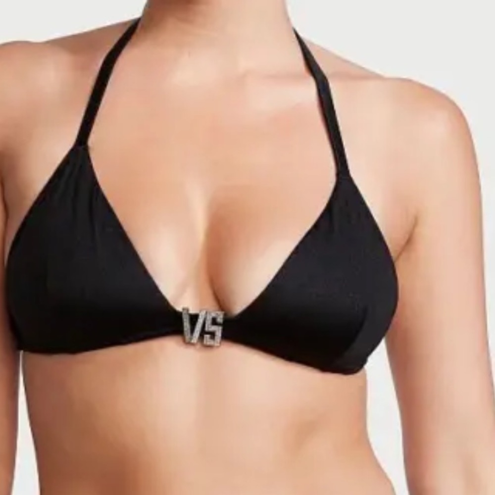Victoria Secret bikini Top bling VS buckle hardware’s